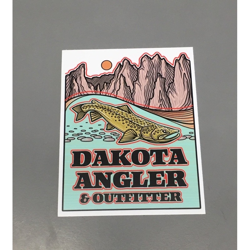Dakota Angler Logo Sticker 4x 5