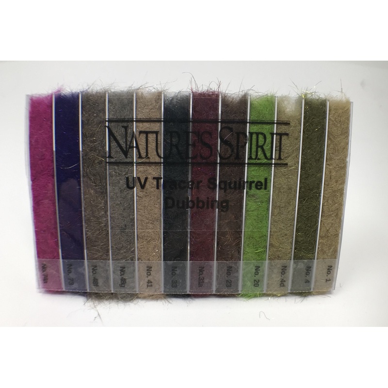 Nature’s Spirit UV Tracer Squirrel Flash Dubbing Dispenser