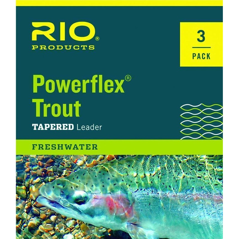 Rio Powerflex Trout Leader 9′ 3 Pack