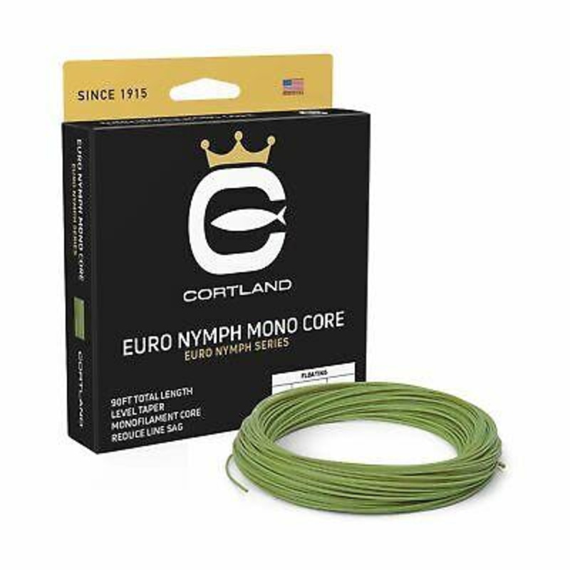 Cortland Euro Nymph Mono Core|Gecko Green|.022 DT|.022 Level