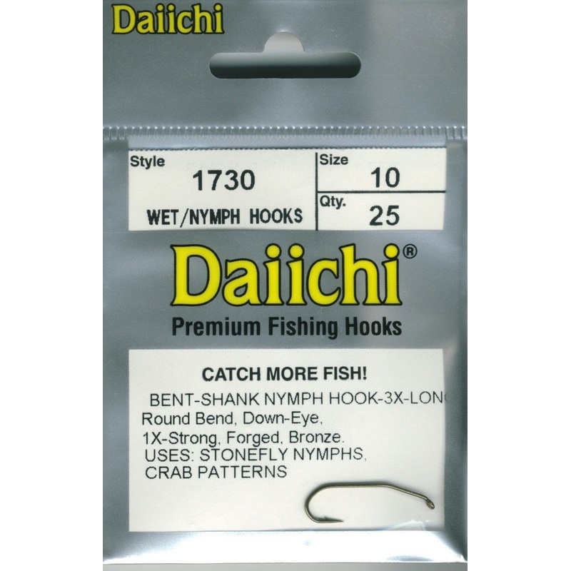 Daiichi 1730 3xl Stonefly Nymph Hook 25 pack