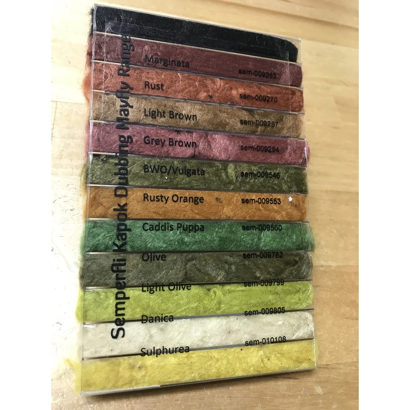Semperfli Kapok Dry Fly Dubbing Mayfly Dispenser