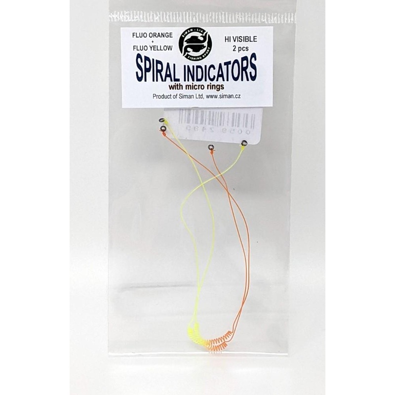 Siman Bicolor Spiral Indicator Fluo Yellow/Fluo Orange 2 Pack