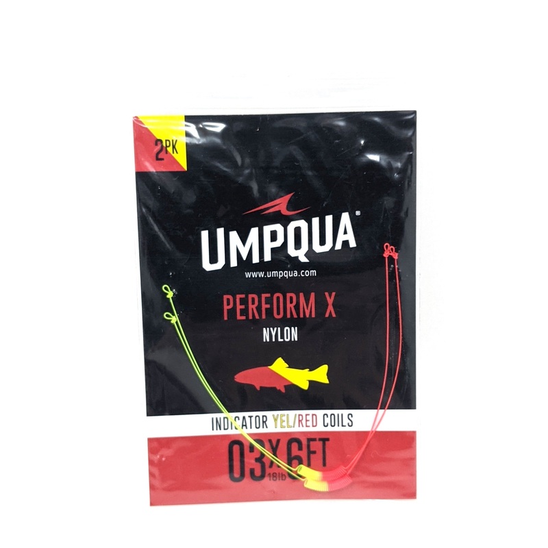 Umpqua Indicator Coil 6′ Yellow/Red 03X (2 pk)