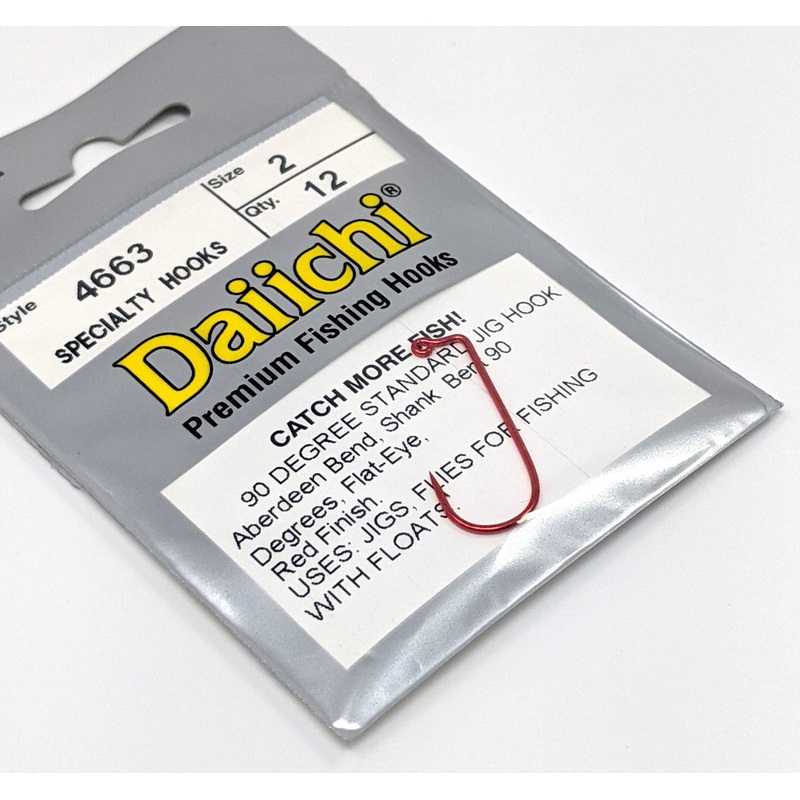 Daiichi 4663 90 Degree Standard Jig Hook 12 pack