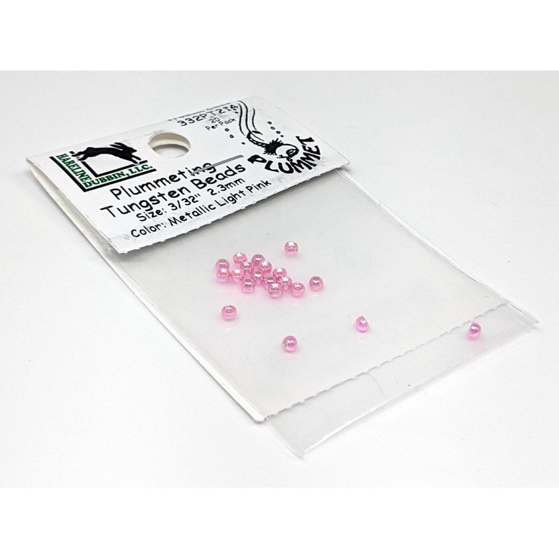 Hareline Plummeting Tungsten Bead Metallic Light Pink