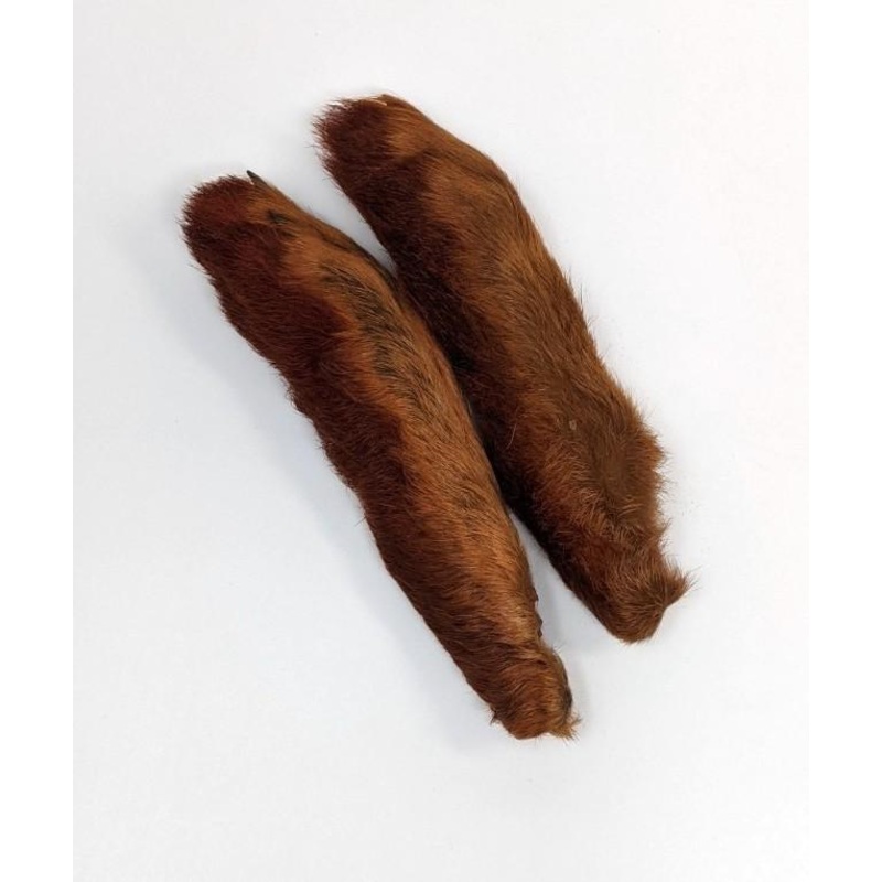 Hareline Snowshoe Rabbit Feet||322 Rust|Medium Dun|Light Dun|Black|Tan|Natural Cream