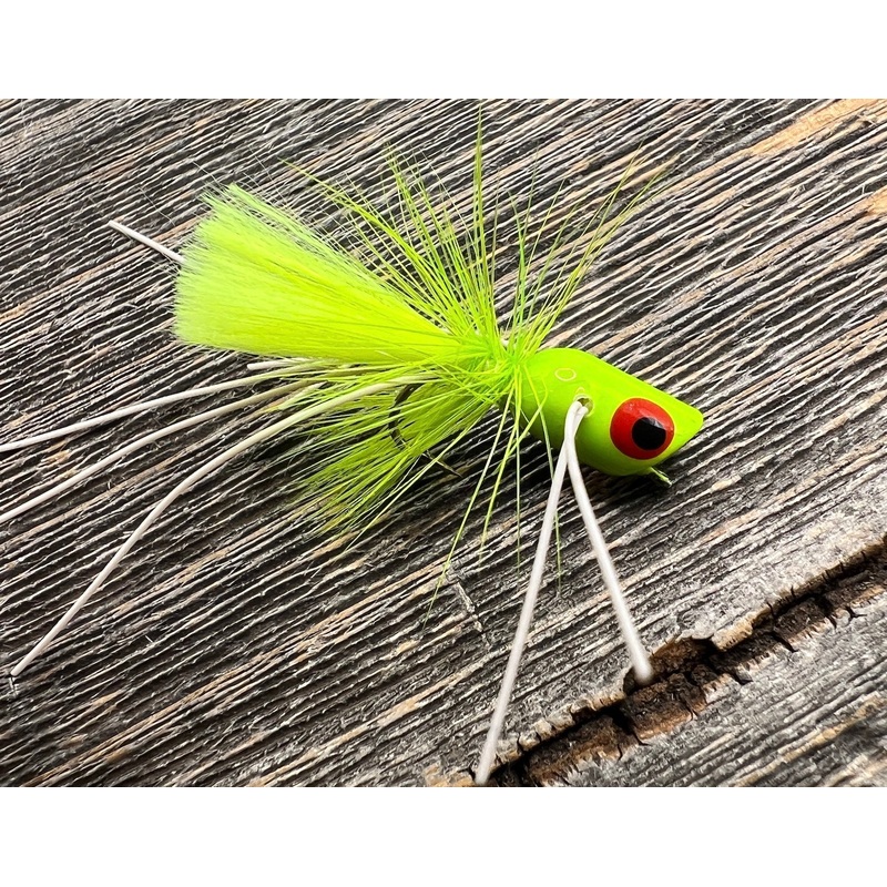 Micro Popper|10|12|Chartreuse|Black