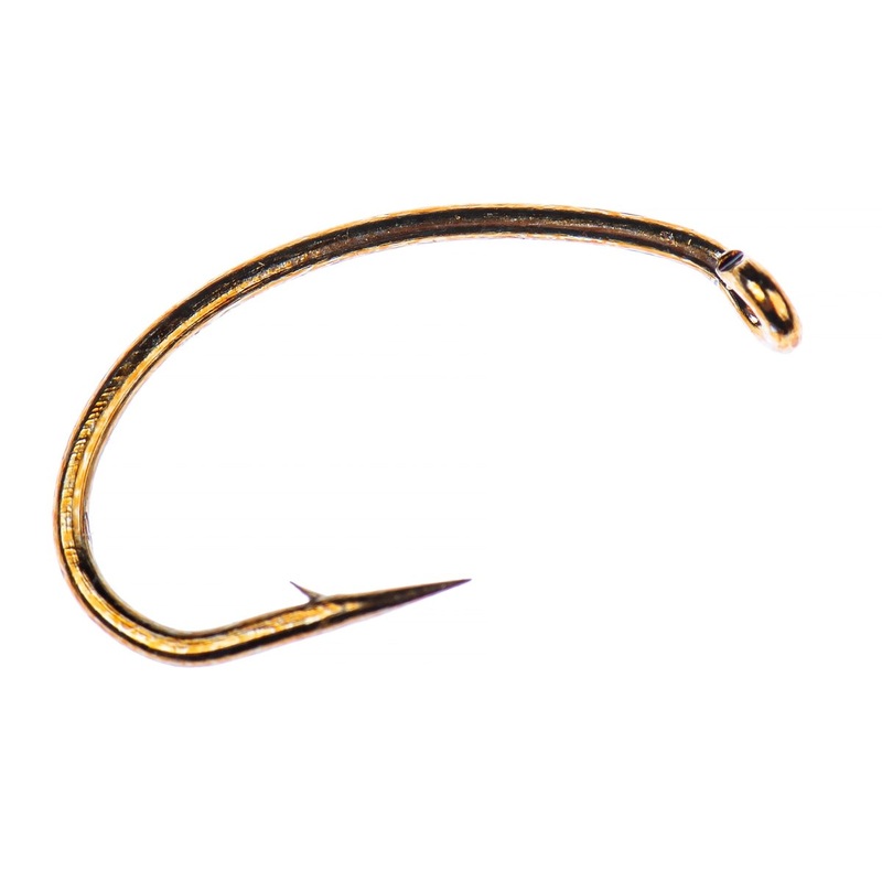 Hareline Core C1120 Curved Nymph and Scud Bronze Hook