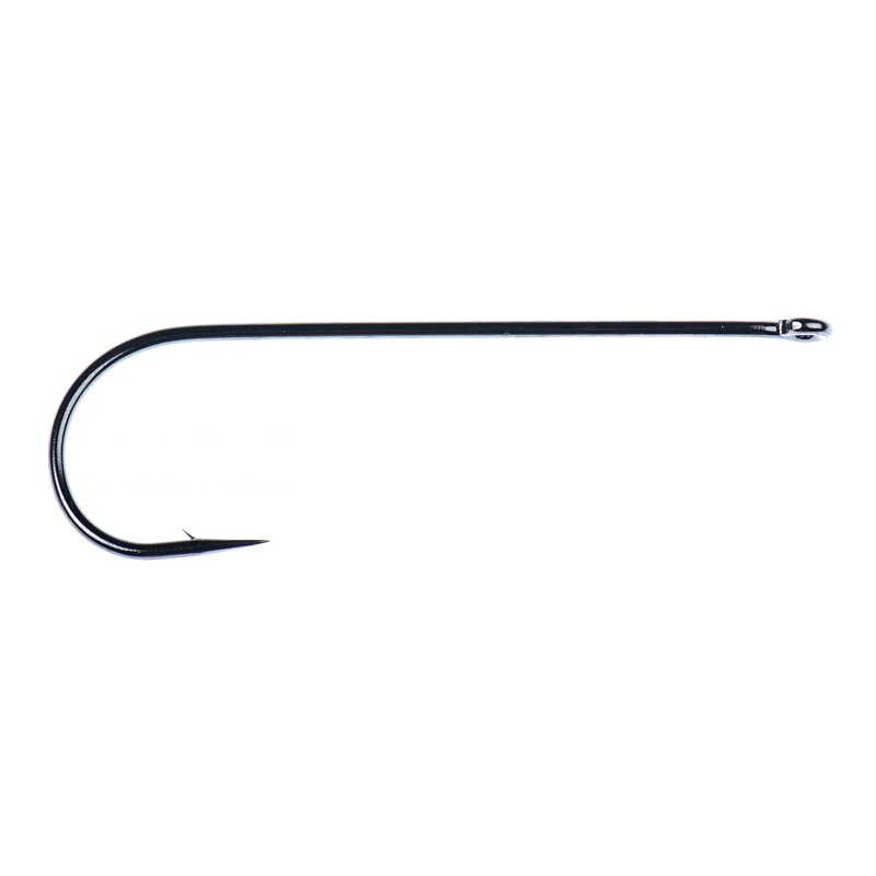 Hareline Core C2461 Long Shank Aberdeen Black Nickel Hook