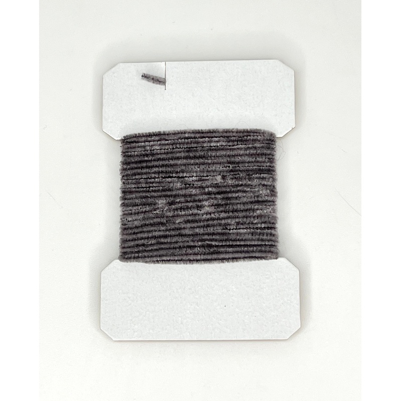 Rayon Chenille Charcoal Gray Fine
