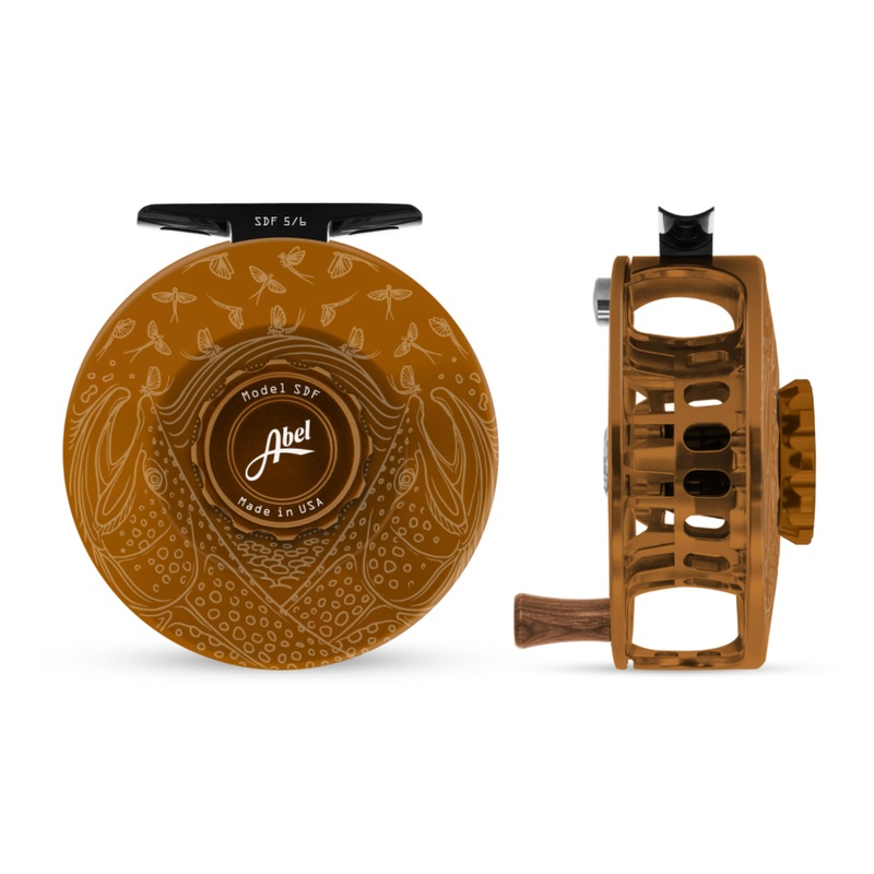 Abel SDF Reel – Underwood Mayfly Flurry – Bronze 5/6