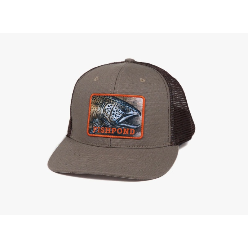 Fishpond Slab Trucker Hat – Sandstone/Brown