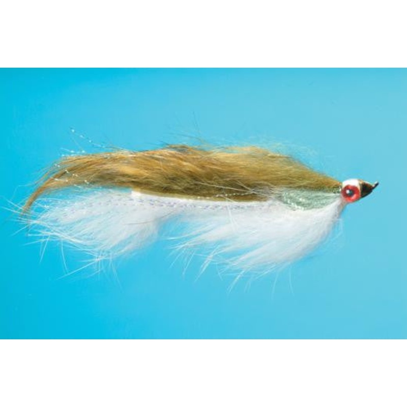 Cone Head Double Bunny Size 8 Olive/ White