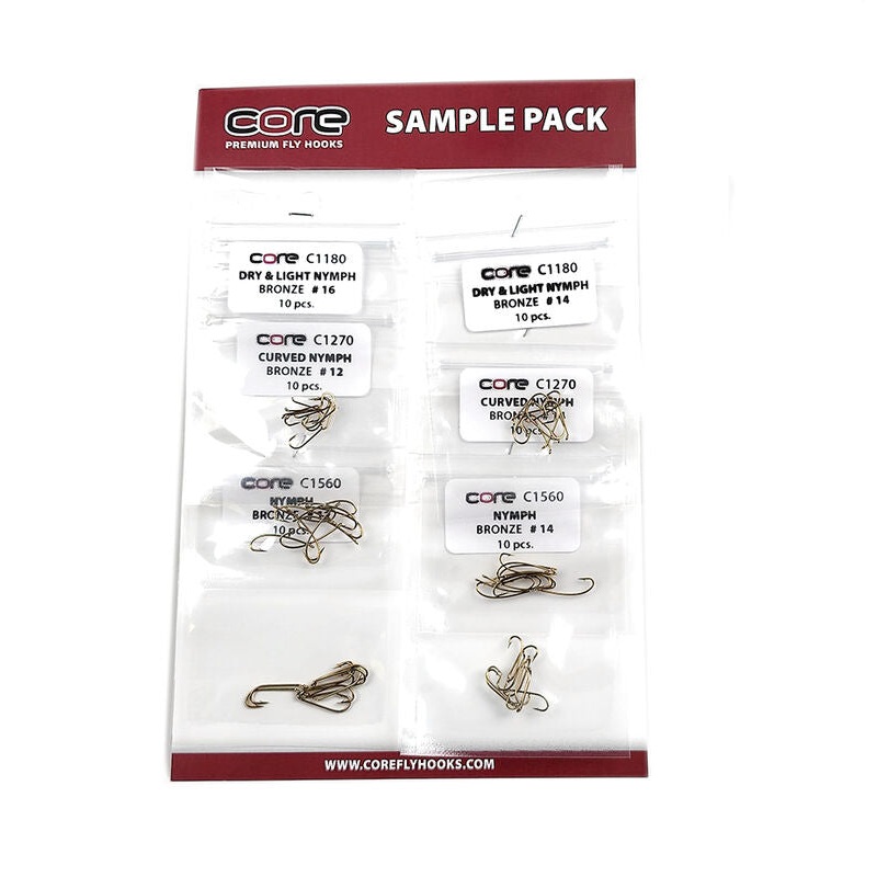 Hareline Core Starter Hook Assortment Pack