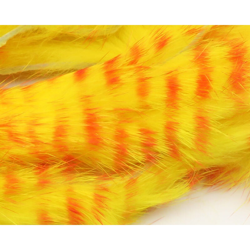 Hareline Dubbin Red Barred Rabbit Strips