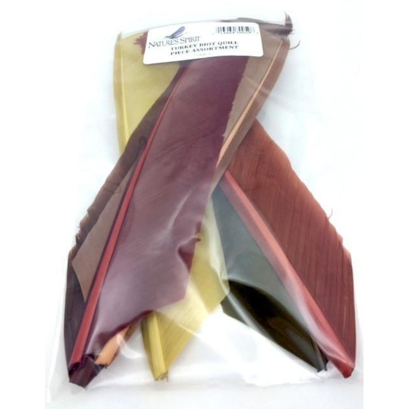 Nature’s Spirit Turkey Biot Quill Pieces – 6 Piece Assortment