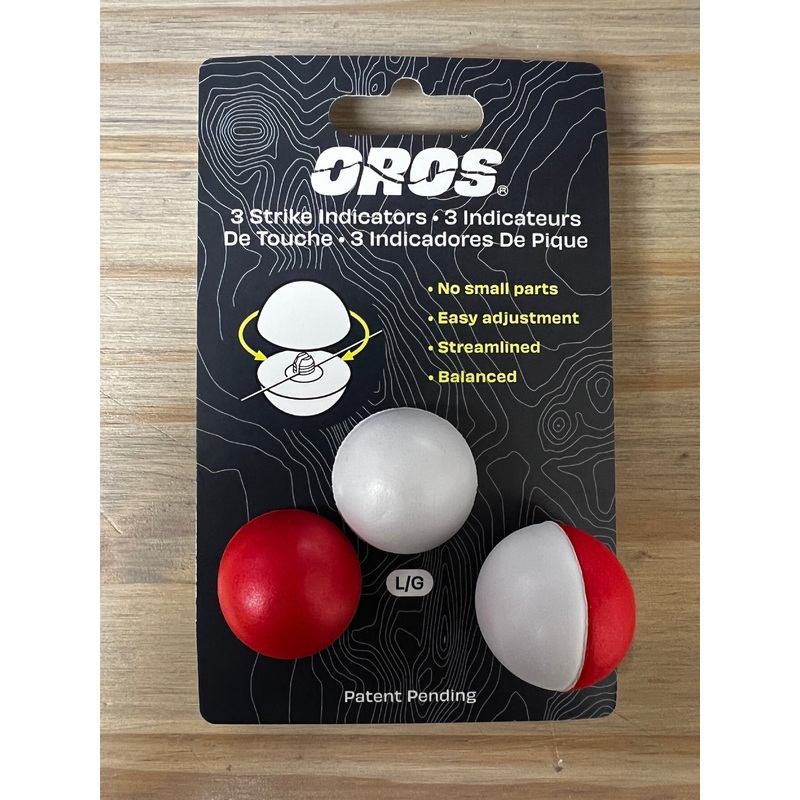 Oros Strike Indicator 3-pack Red & White Large
