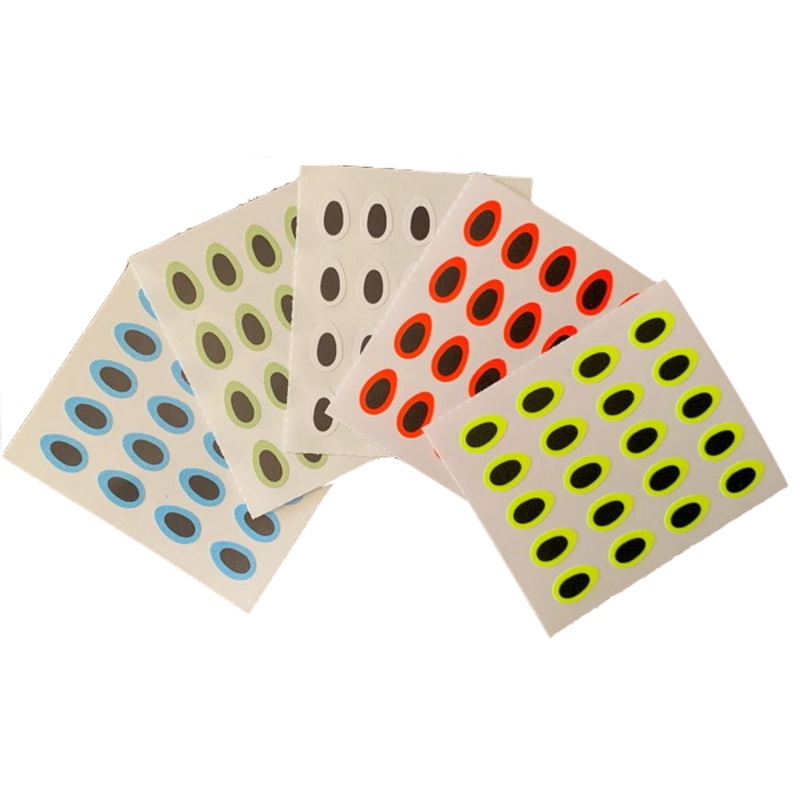 Pacchiarini’s Predator Eyes|10|8|6|Yellow Fluoro|Orange Fluoro|Chartreuse|Light Blue|White