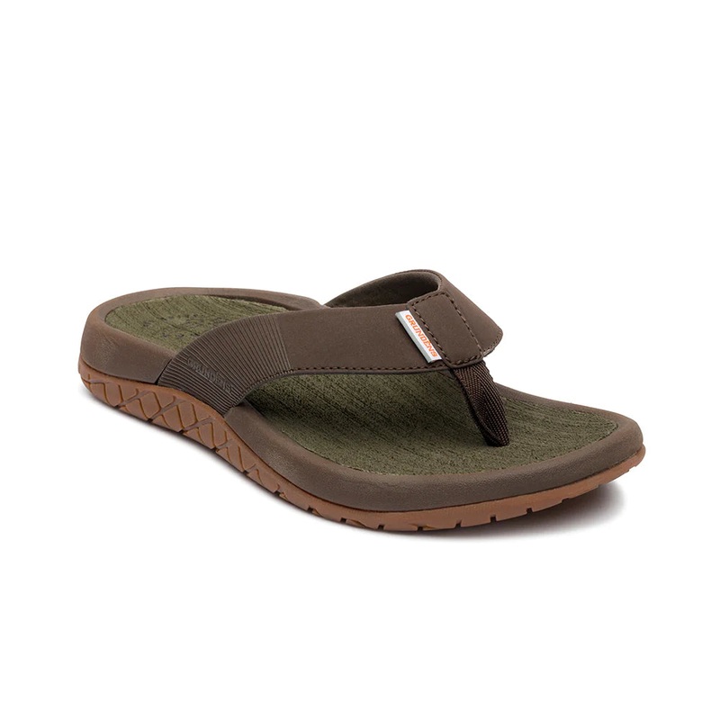 Grundens Fishfinder Sandals|Dark Brown|9|10|11|12|13|14