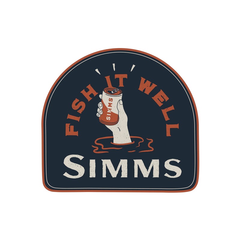 Simms Fish it Well Sticker
