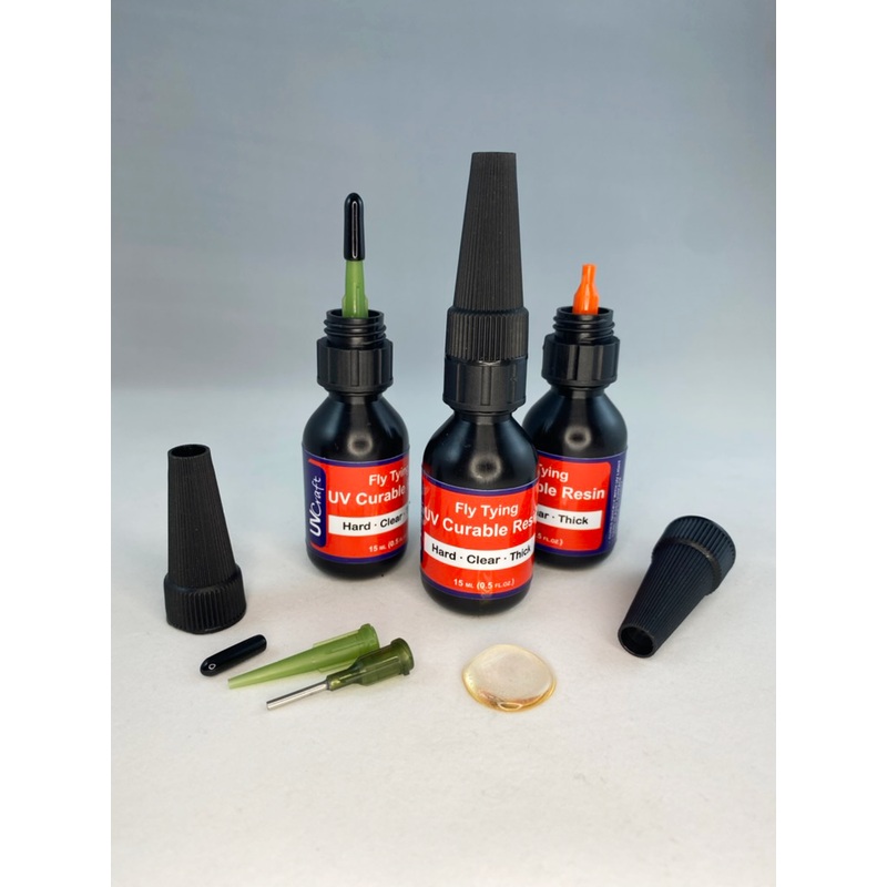 UV Craft – Hard – Clear – Thick UV Resin – .5 luer lock squeeze bottle