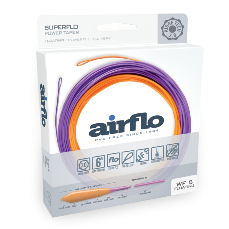 Airflo Superflo Ridge 2.0 Power Taper Fly Line (2024)