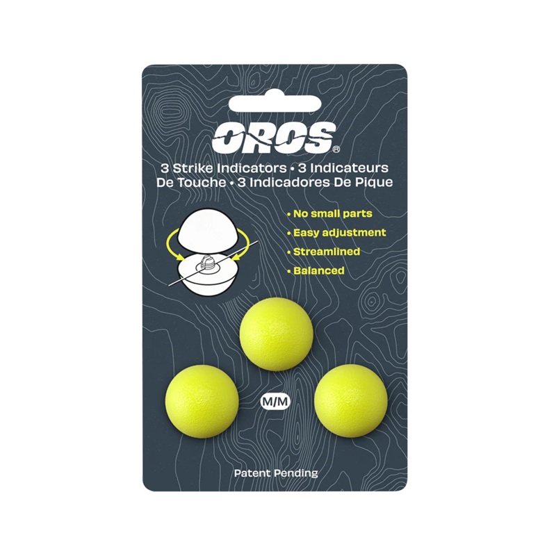 Oros Strike Indicator 3-pack Chartreuse Medium