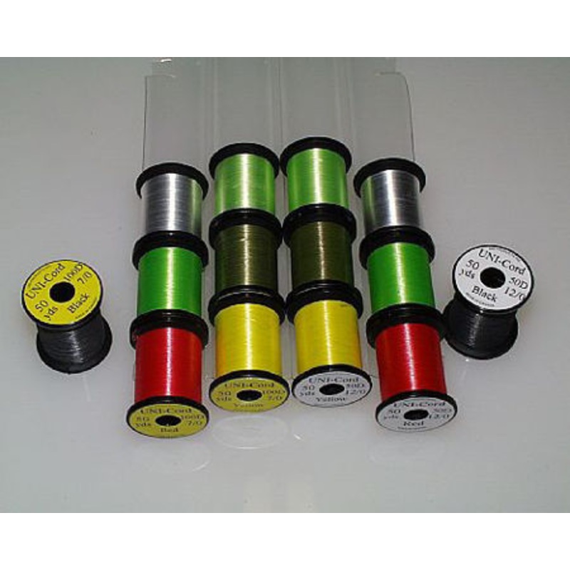 Uni-Cord GSP Thread|White|Black|Olive|Red|Yellow|Fl Green|100 Denier|75 Denier