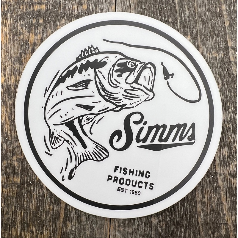 Simms Nostalgic Bass Sticker