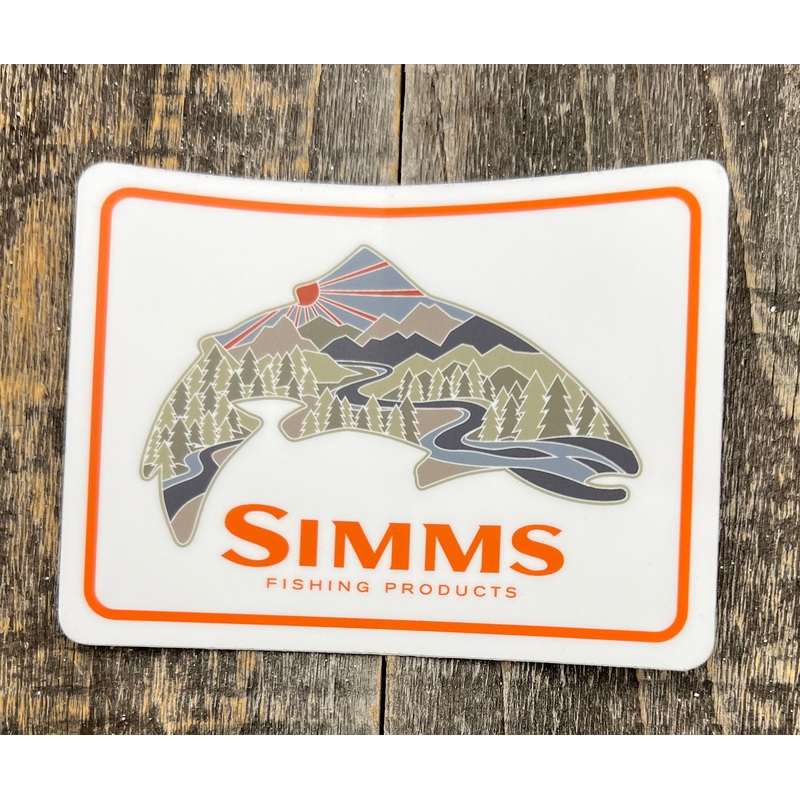 Simms Troutscape Sticker