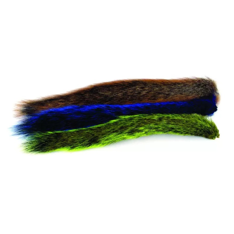 Wapsi Dyed Squirrel Tail|Yellow|Orange|Red|Blue|Fl. Charteuse|Assortment