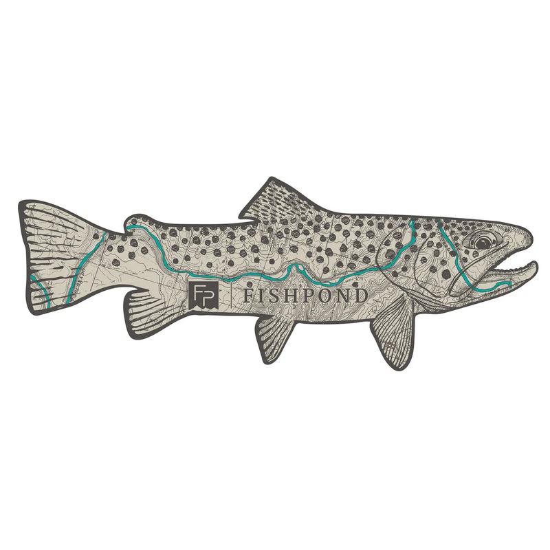 Fishpond Topo Trout Sticker – 8