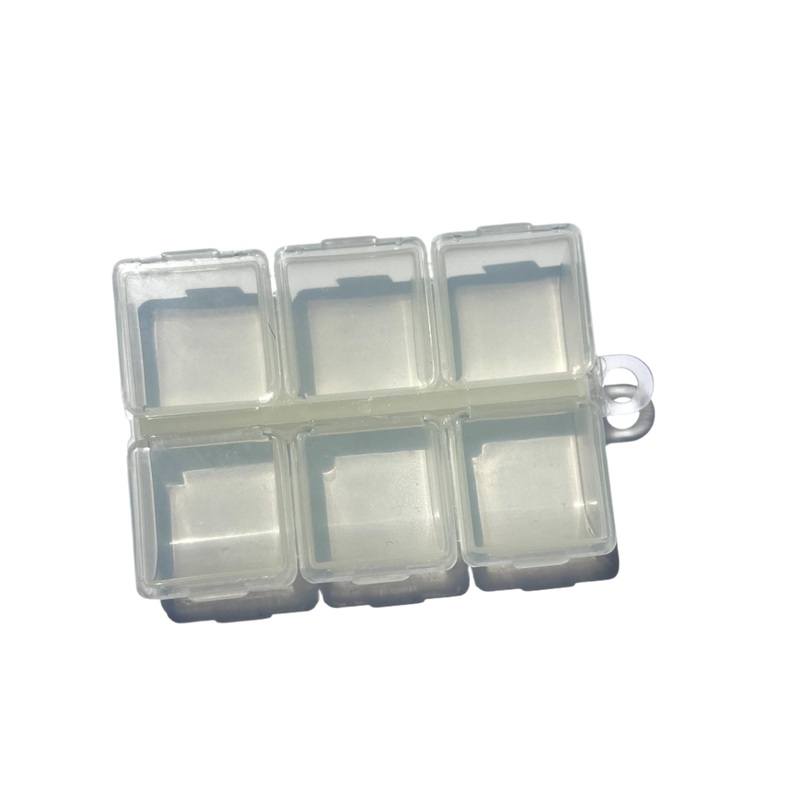 Angler’s Accessories Snap Top Midge Box, 6-Comp