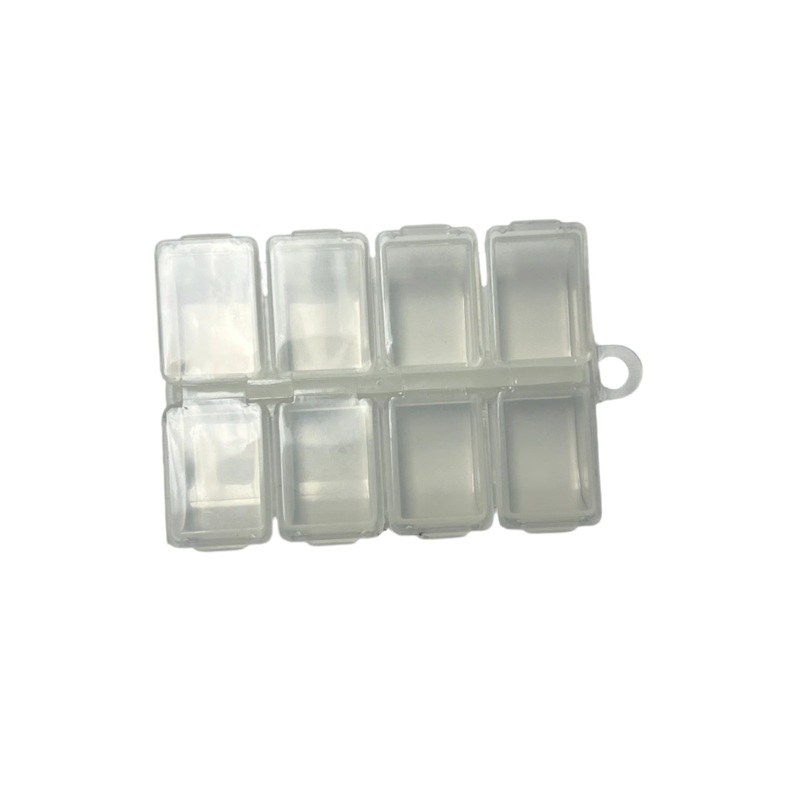 Angler’s Accessories  Snap Top Midge Box, 8-Comp