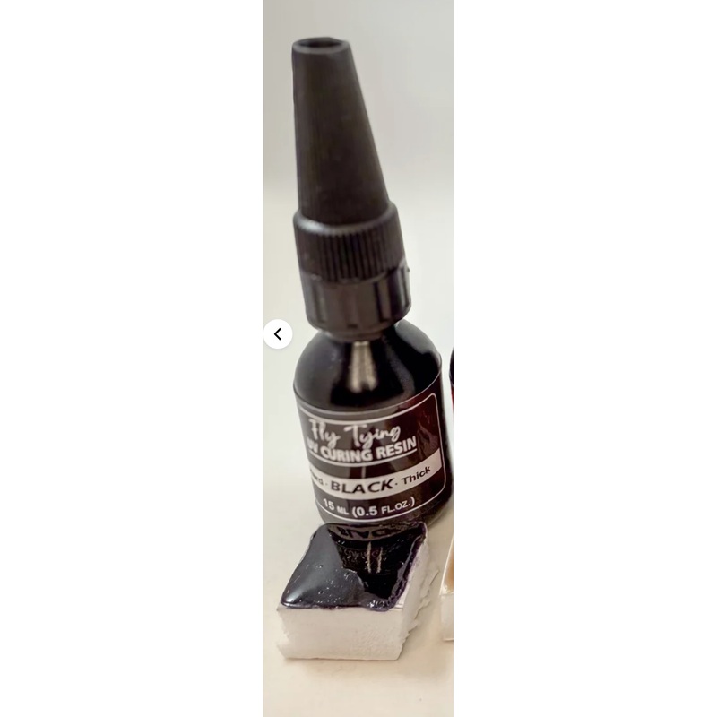 UV Craft – Hard – Black – Thick UV Resin – .5 luer lock squeeze bottle