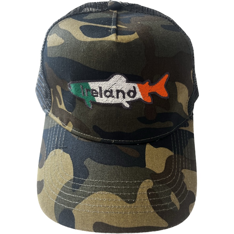 Clonanav Trucker Jungle Camo – Irish Trout Logo