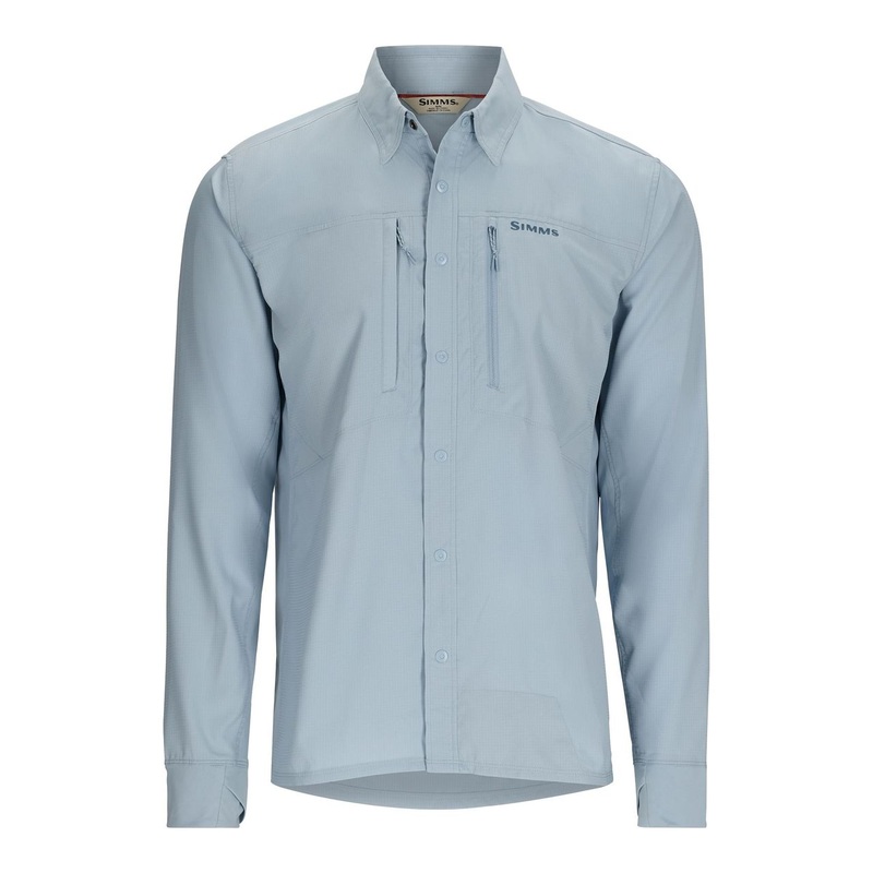 Simms Intruder BiComp LS Shirt – Steel Blue
