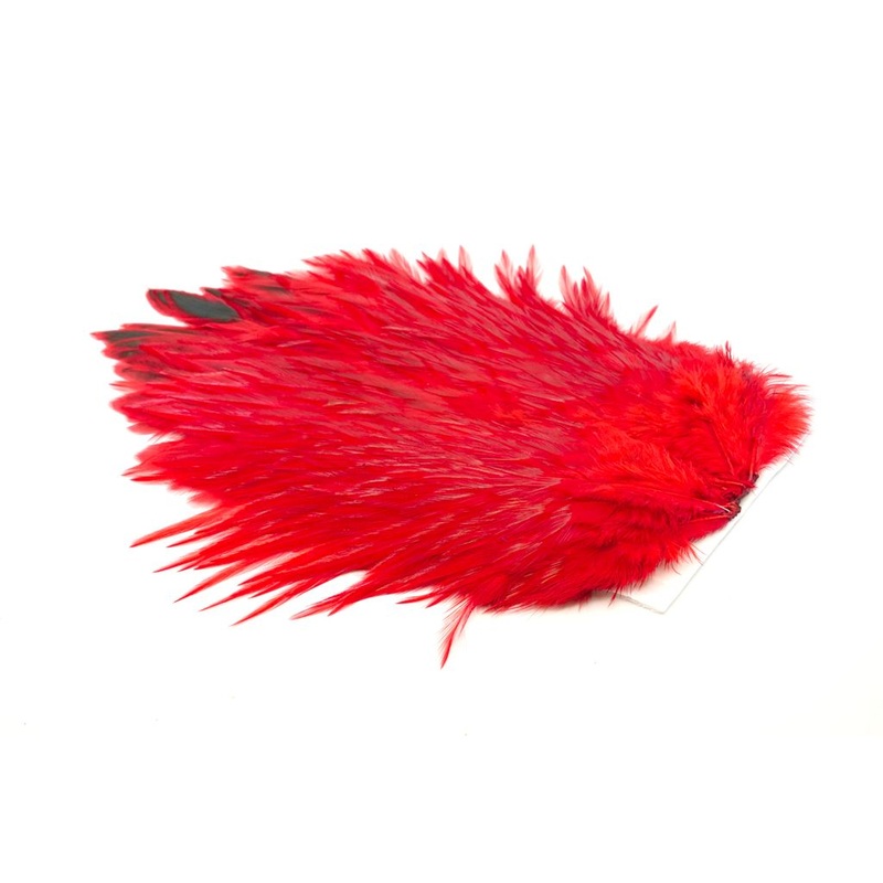 Whiting 4B Rooster Saddle|Orange|Dyed Red