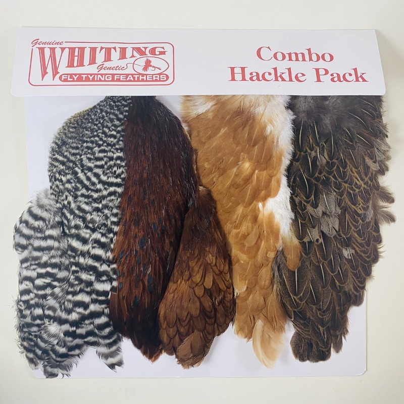 Whiting Introductory Soft Hackle Pack – 2 Half Capes/2 Half Saddles