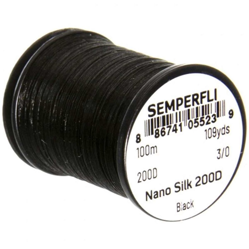 Semperfli Nano Silk 200D 3/0|Black