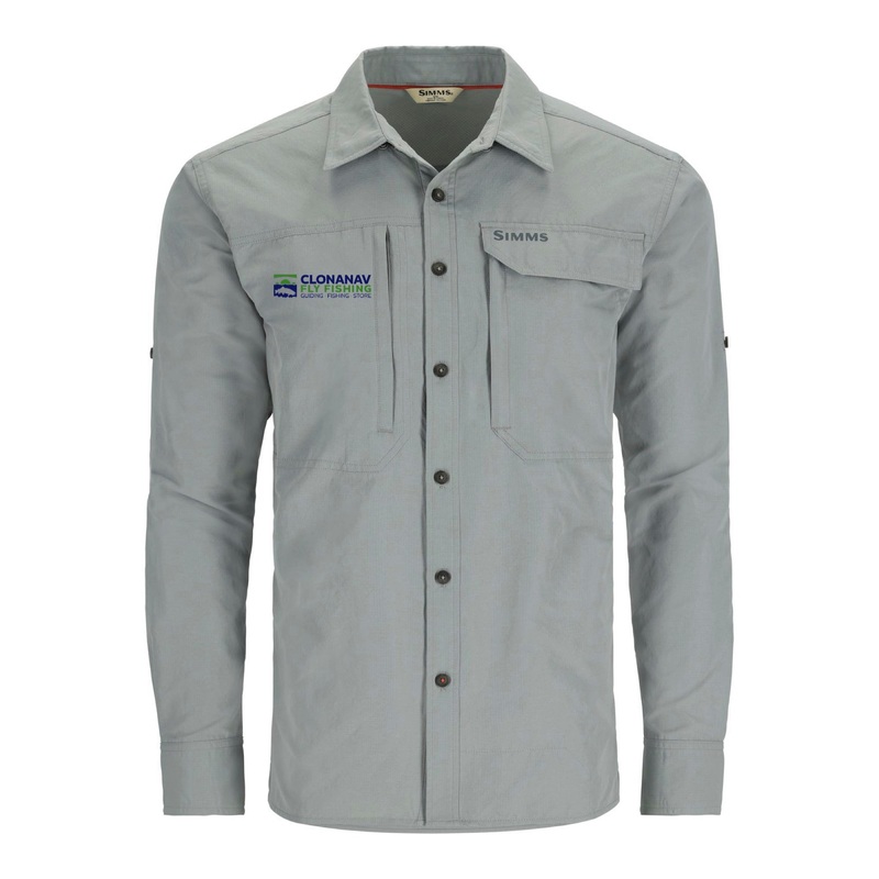 Simms Guide Shirt – Cinder with Clonanav Logo