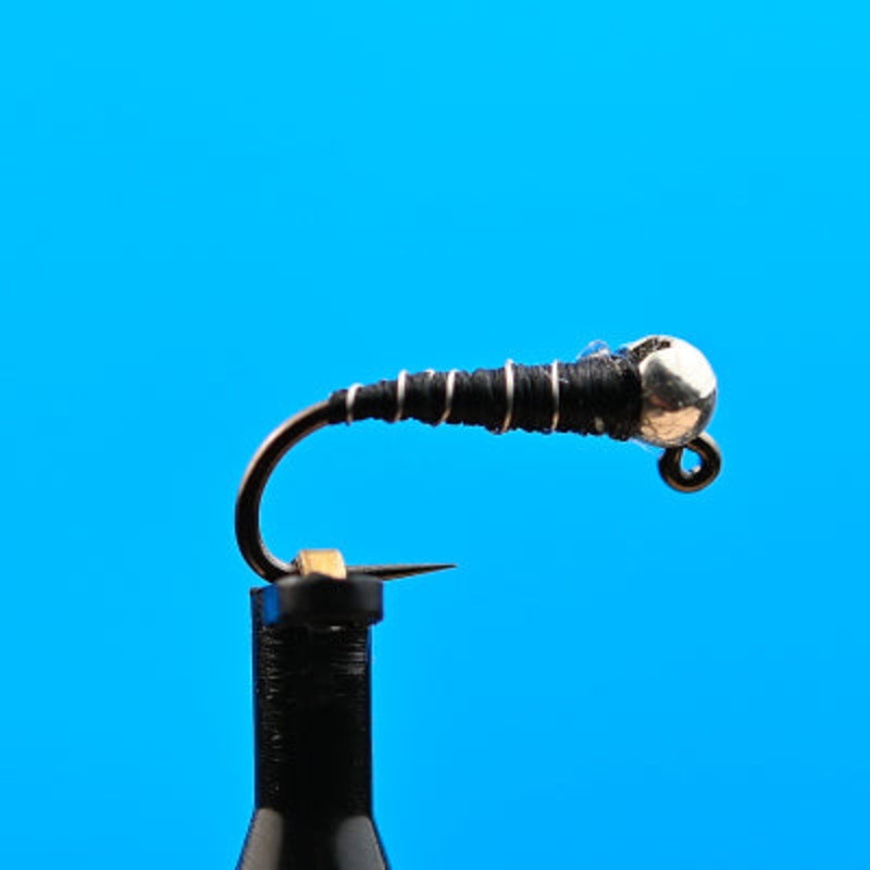 Tungsten Jig Zebra Midge Black