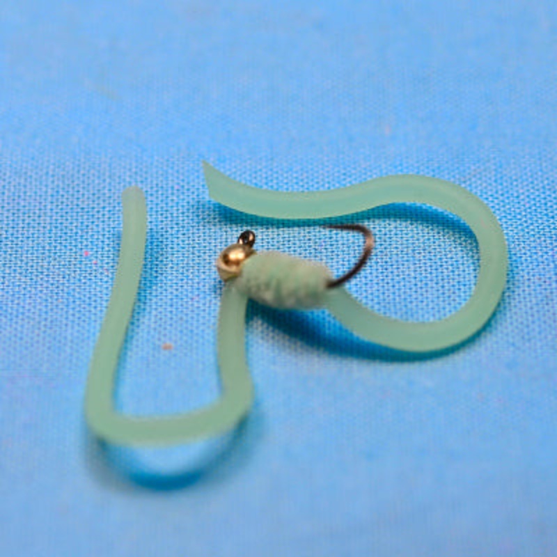 Tungsten Squirmy Worm Light Blue