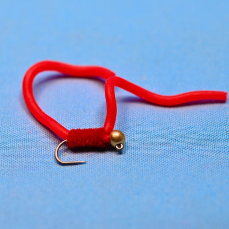 Tungsten Squirmy Worm Red|10|12|14