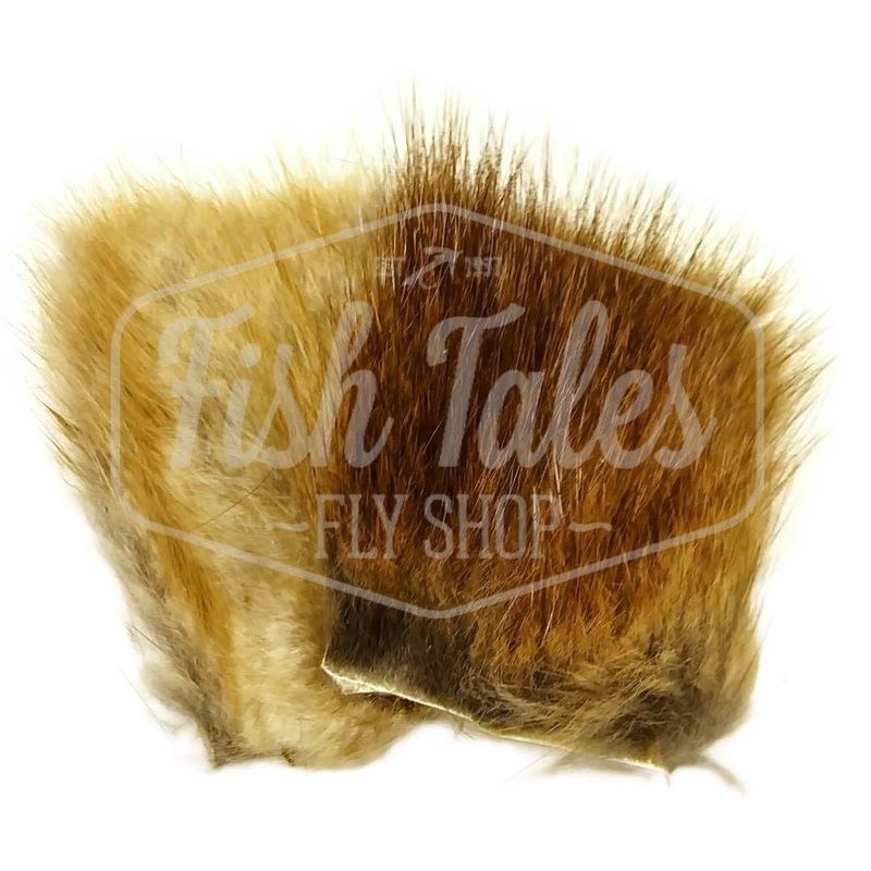 H&H Natural Muskrat Fur Patch|Natural Brown