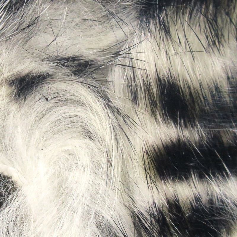 Hareline Black Barred Magnum Rabbit Strips