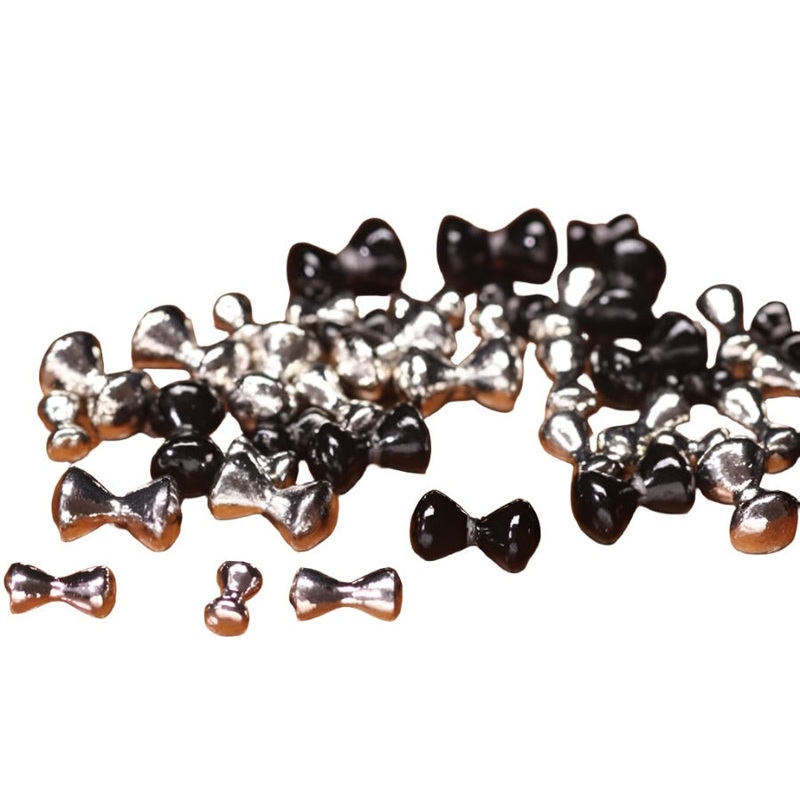 Hareline Heavy Lead Eyes|Nickle|Small|Medium|Large