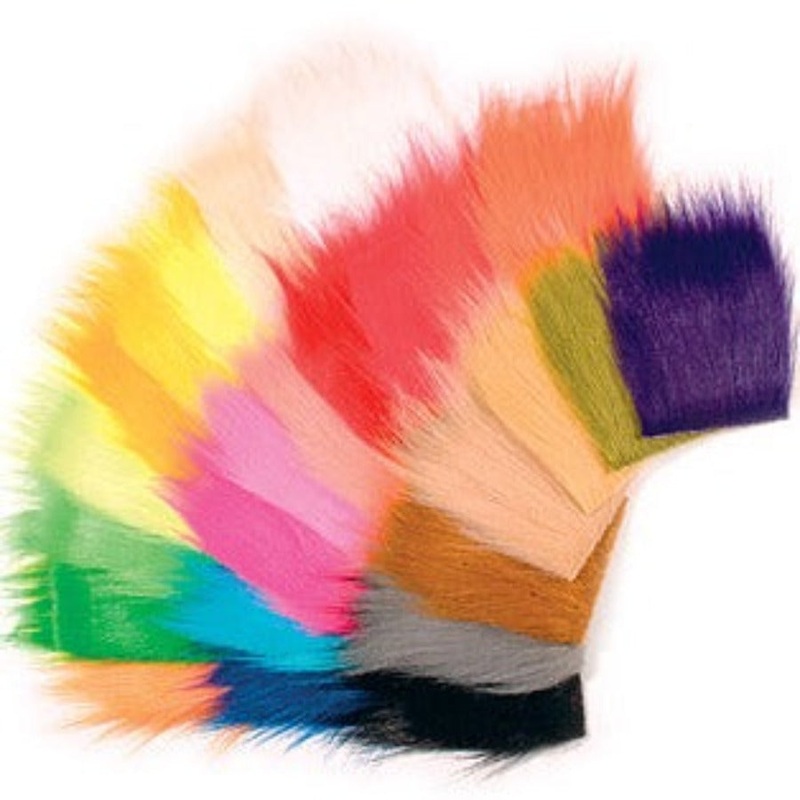 Rainy’s Craft Fur|Bright Orange|Bright Pink|Burnt Orange|Cerise|Chartreuse|Dark Blue|Fire Orange|Fl. Blue|Fl. Orange|Fl. Yellow|Golden Yellow|Green|Medium Brown|Sand|Tan|White|Yellow|Adams Grey|Bright Green