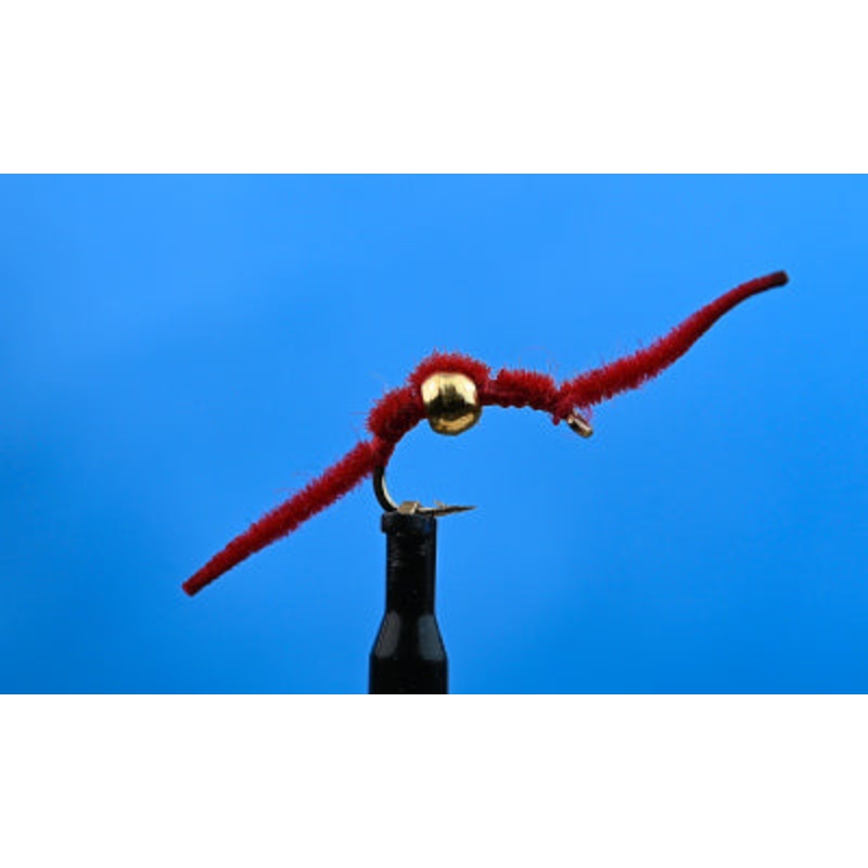 Tungsten Bead San Juan Worm Red